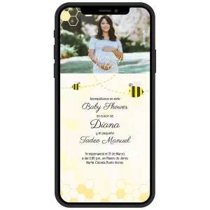 invitación-digital-baby-shower-abejas