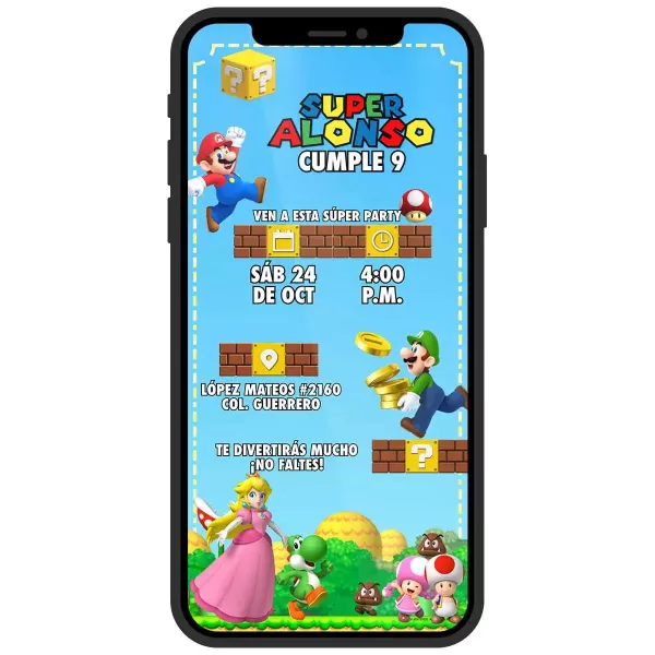 Invitación-super-mario-bros-1-portada