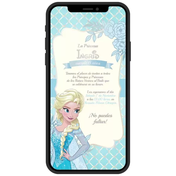 invitación-digital-elsa-frozen